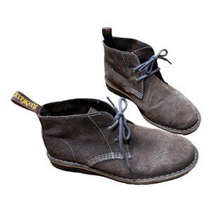 Dr Martens Boots Womens 8 Blythe Beige Tan Leather Chukka Ankle Lace-Up